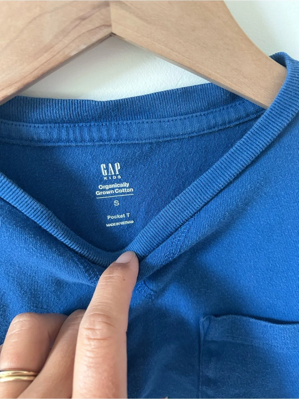 GAP Kids Royal Blue Long-Sleeve Pocket Sweatshirt